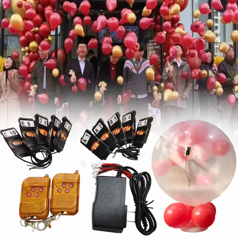 

Wireless Remote 4-30 Cues Receiver Stage Equipment Balloon Explode Blast System Wedding Birthday Proposal Engagement Marriage