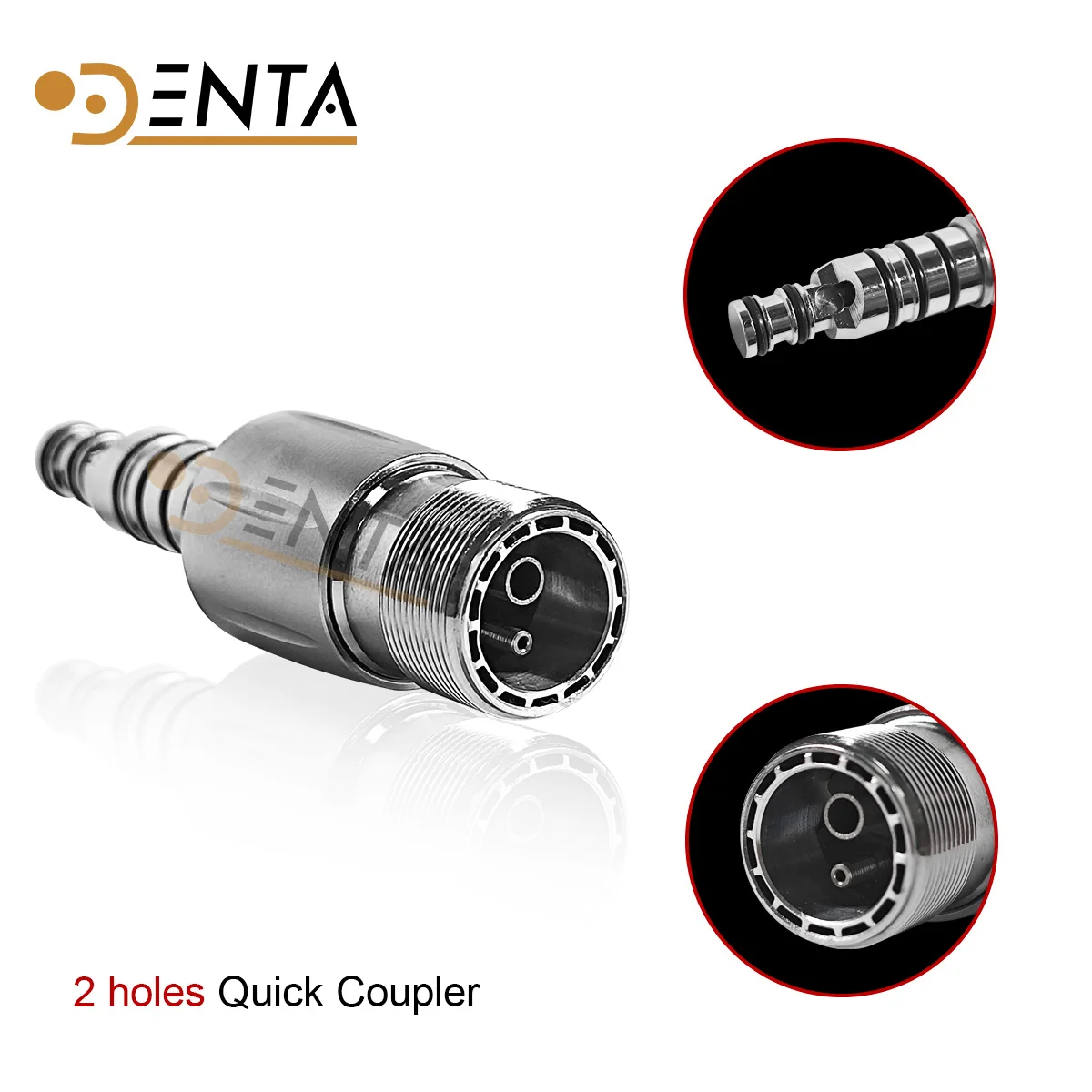 1pcs 2 hole Dental Quick Coupler Coupling Fit Kavo Handpiece 2 Hole Dentistry tools Handppiece Spare Parts