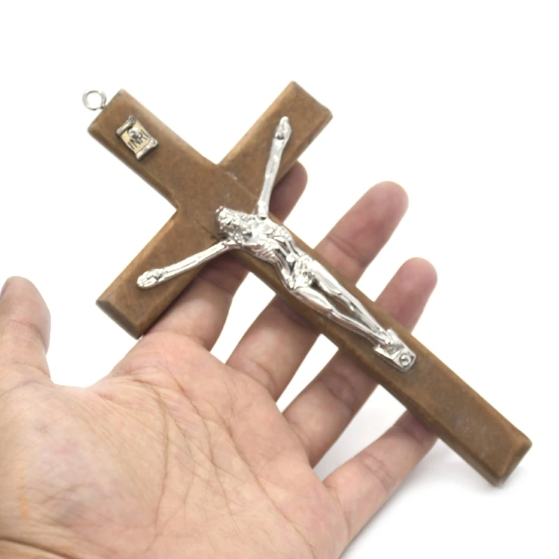 Exquisite Church Prayer Supplies Wooden Jesus for Cross Pendant Christ Suffering Statue Religious Decor Gift for Drop Shipping