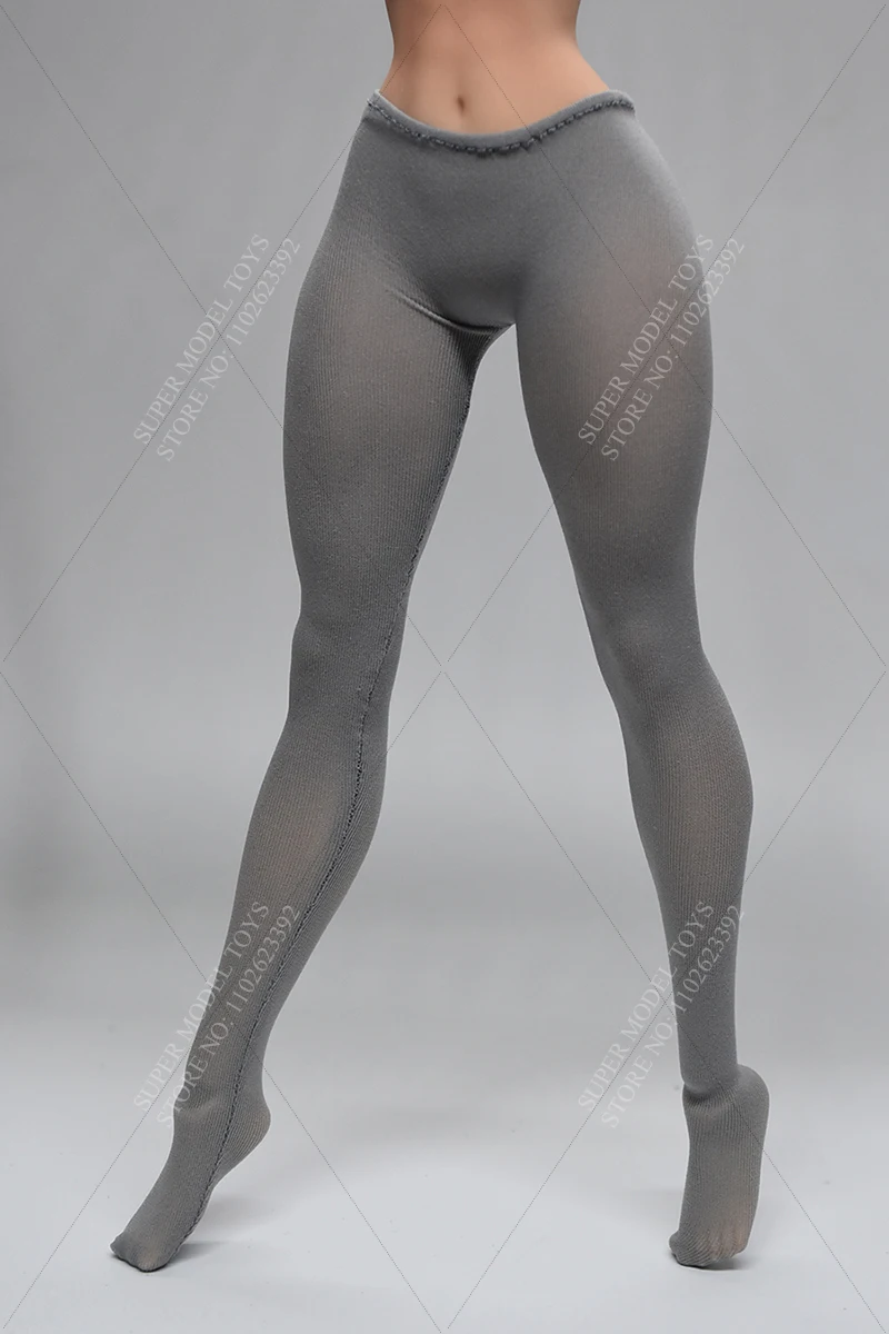 

In Stock 1/6 Scale Female Soldier Clothes Accessory Slim Solid Color Ice Silk Pantyhose For 12-inches Action Figure Doll