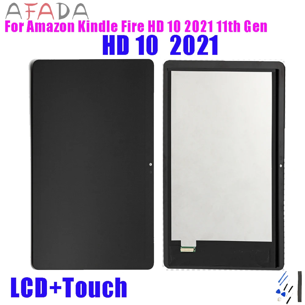 

10.1" For Amazon Kindle Fire HD 10 2021 LCD HD10 11th Gen 2021 T76N2B T76N2P LCD Display Touch Screen Digitizer Assembly