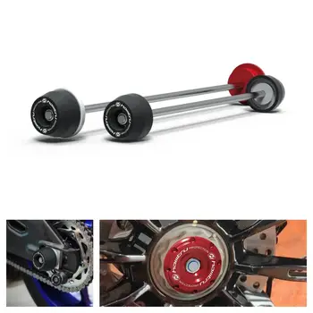 適用於 Ducati SuperSport 939 939S 950 950S 2017-2023 摩托車輪圈保護器 後輪 前輪 軸 前叉 防摔滑塊 6 最佳銷售 杜卡迪 Supersport 950 S - №4