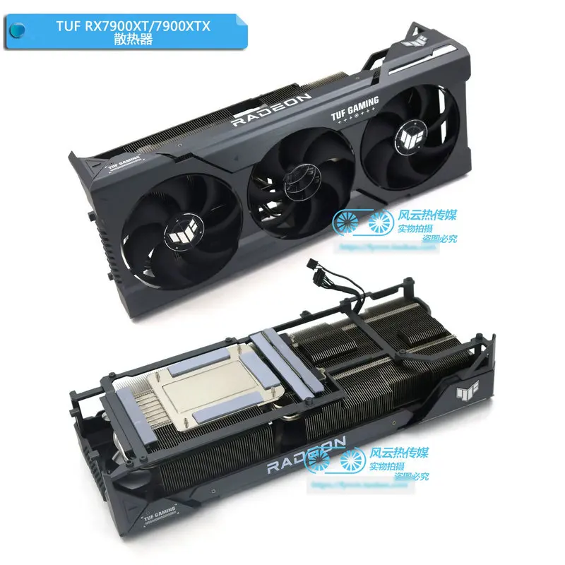 New Radiator Cooler Backplate for TUF RX7700XT RX7800XT RX7900XT 7900XTX Graphic Video Card