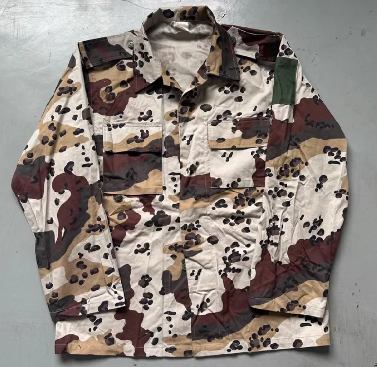 

Saudi Arabia Camouflage Uniform Man Spring Suit Include Jacket Pants Chocolate Chip