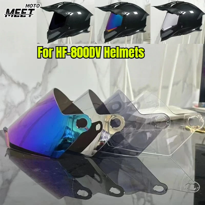 For HF-800DV Motorcycle Helmet Visor Off-road Helmet Lens Helmet Face Mask Color Visors Original Moto Accessories
