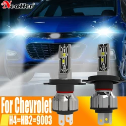 2pcs H4 Led Headlight Canbus No Error HB2 9003 Car Bulb High Power 6000K White Light Diode Lamp 12v 55w For Chevrolet Cruze Aveo