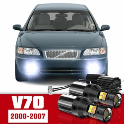 2pcs LED Accessories Dual Mode Turn Signal+Daytime Running Light DRL For Volvo V70 2000-2007 2001 2002 2003 2004 2005 2006