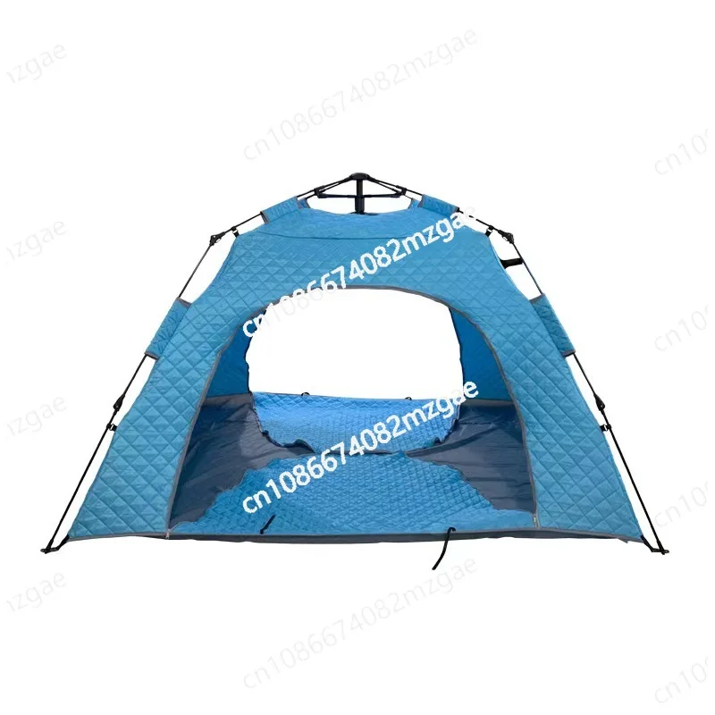 

Зимняя комнатная палатка, теплая и холодостойкая автоматическая палатка-кровать, двойная ветрозащитная бытовая термоизоляционная хлопковая палатка