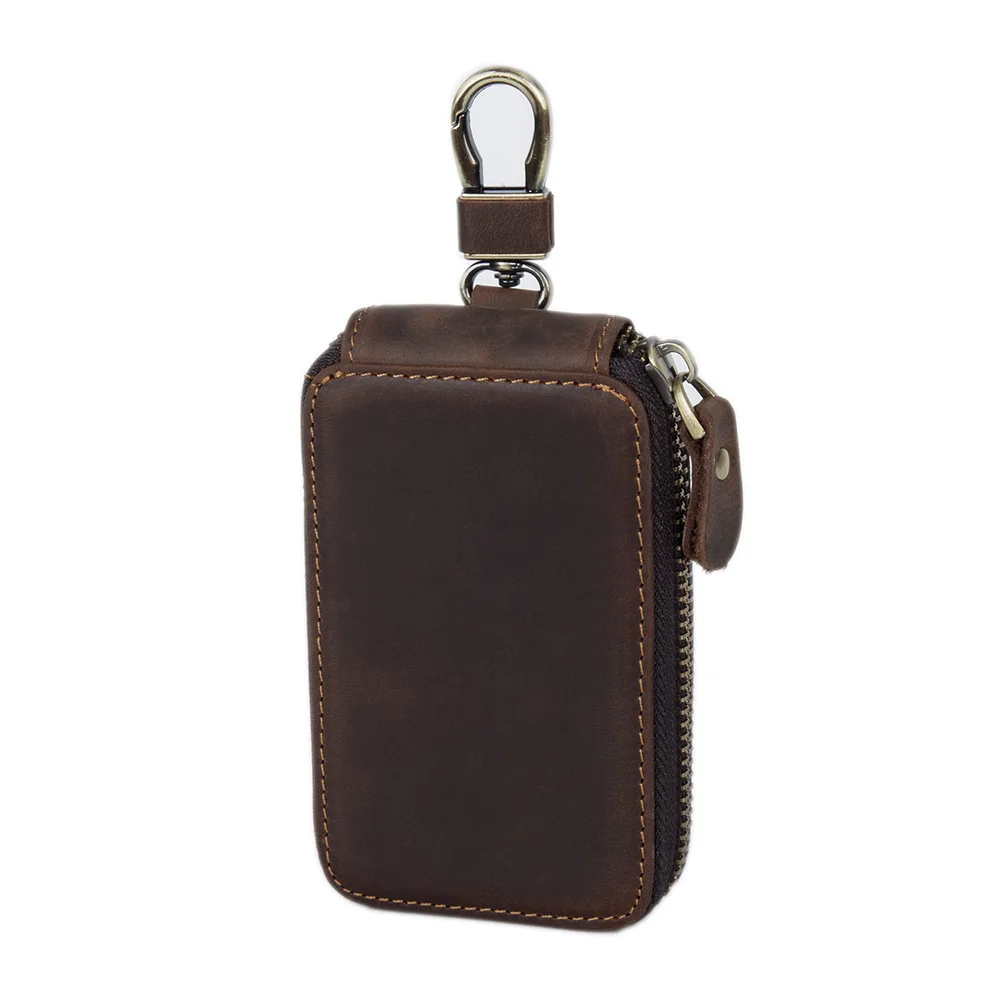 

Vintage Leather Key Holder Genuine Leather Car Key Holder Leather Key Wallet Men Housekeeper Women