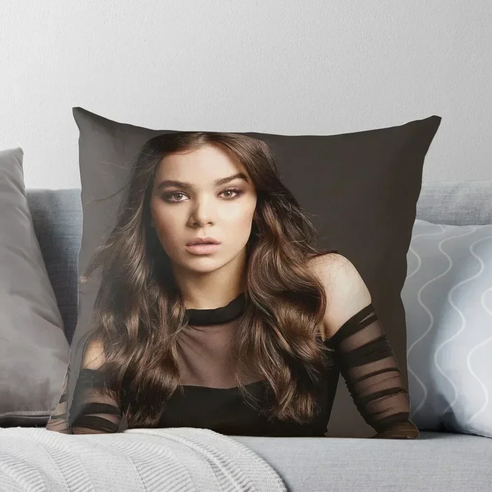 Hailee Steinfeld 7 Throw Pillow Sitting Cushion pillows decor home pillow