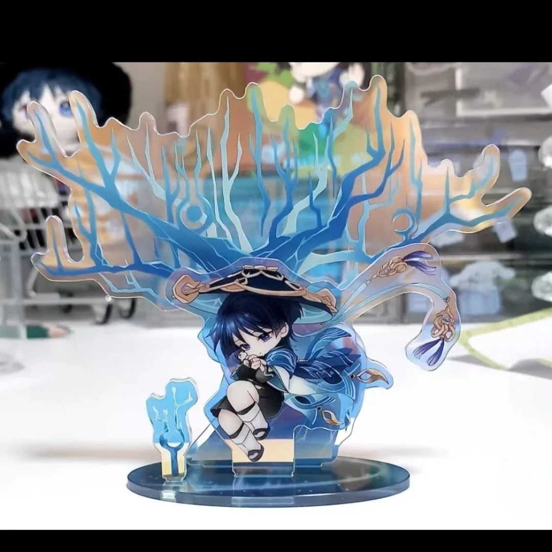 Genshin Impact Wandering Soldier, кукольные пожелания, чтобы иметь высокий селфи, акриловое украшение для рабочего стола, брендовый милый подарок с героями мультфильмов