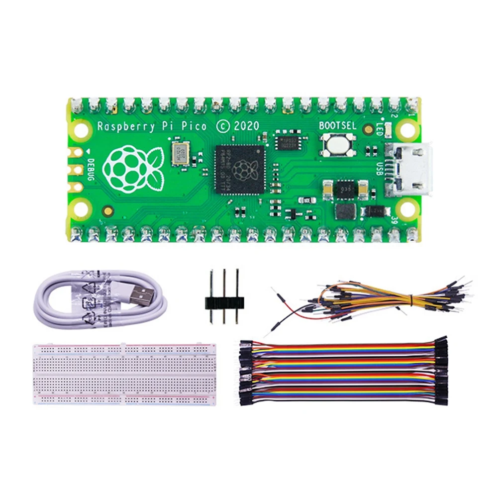 for Raspberry Pi Pico Board Dual-Core Microcomputer Chip Development Board Welding Pin Header Kit RP2040