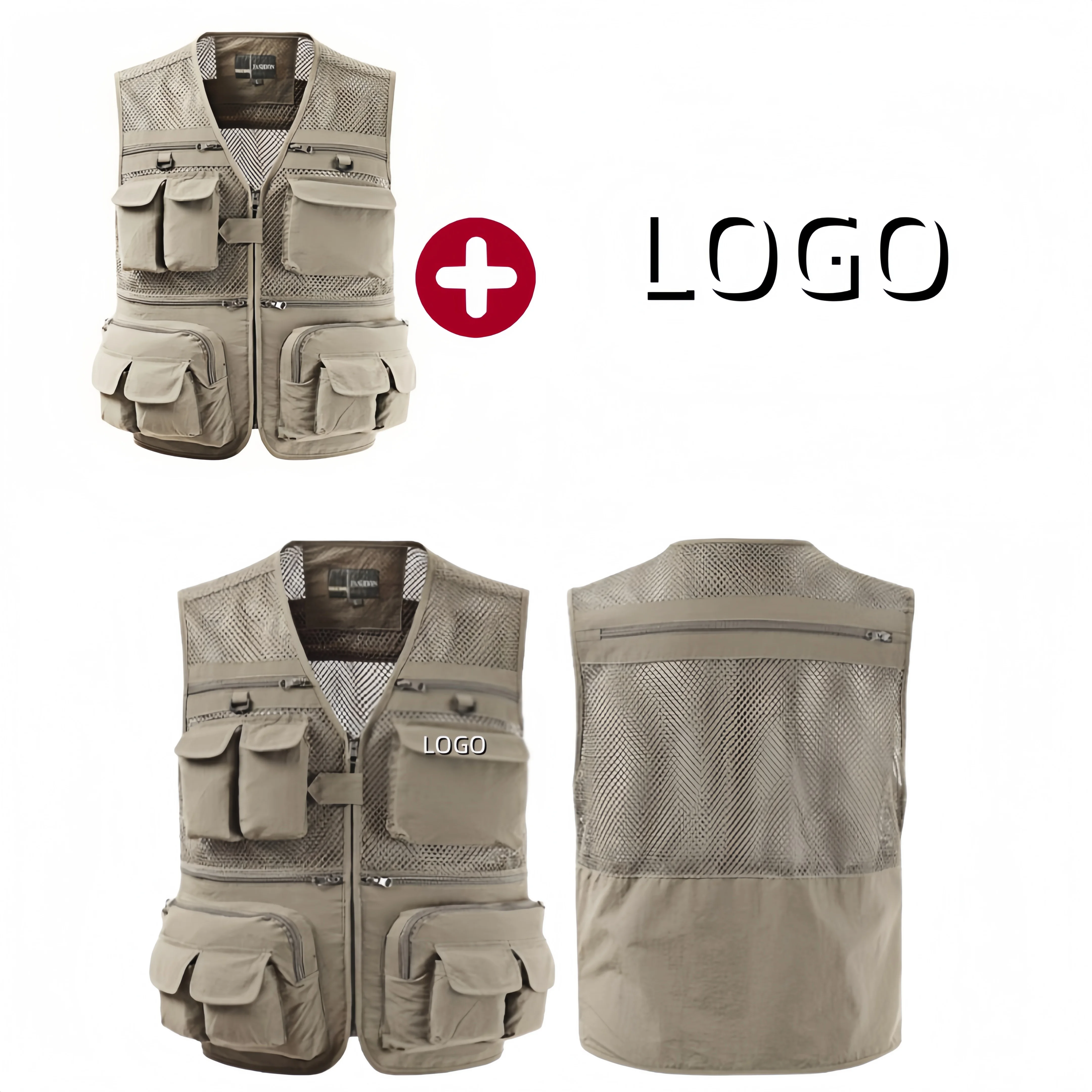 2025 New Men's Vest Tactical Webbed Gear Coat Summer Photographer