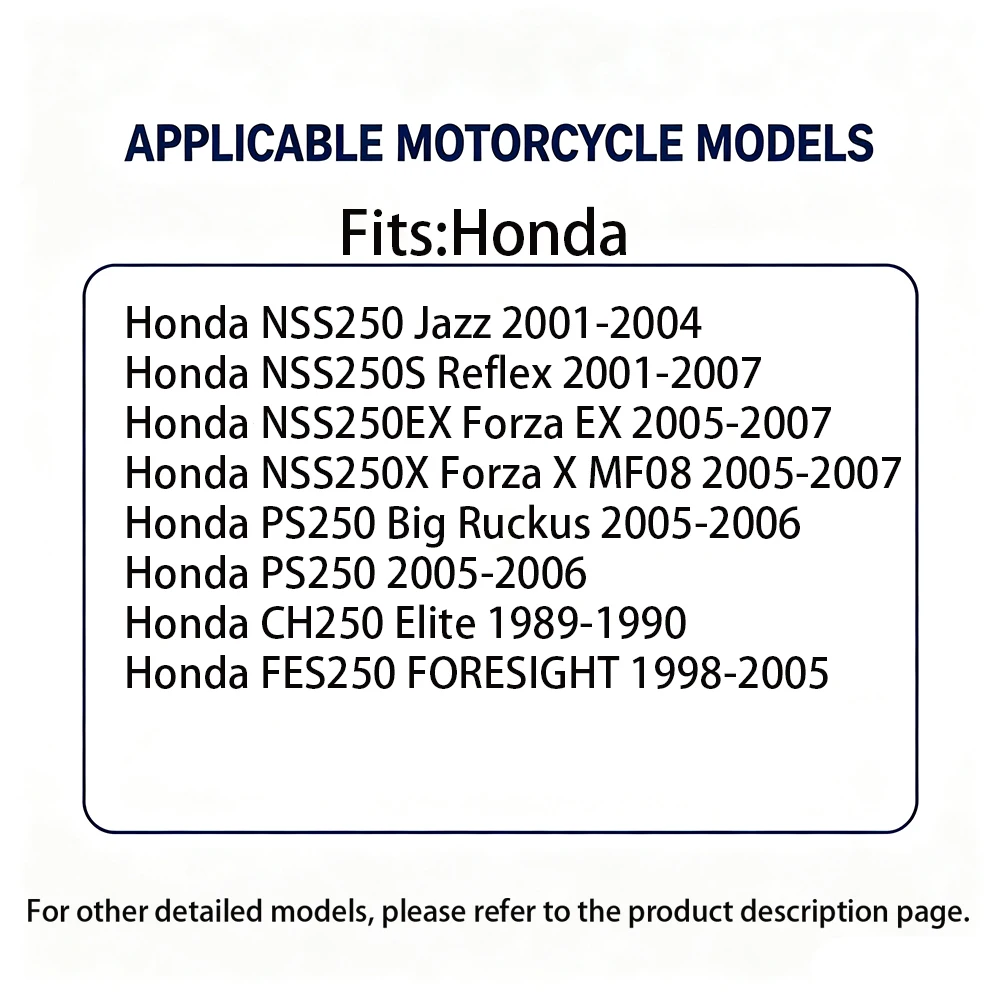 Motorcycle Water Pump Seals Oil Seal For Honda NSS250 NSS250X NSS250S NSS250EX Forza EX PS250 CH250 FES250 OEM: 19217-MAL-300