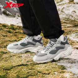 Xtep Cotton Shoes For Men 2024 Winter Warm Soft Sports Shoes Trendy Retro Durability Comfortable Sneakers 876419370001