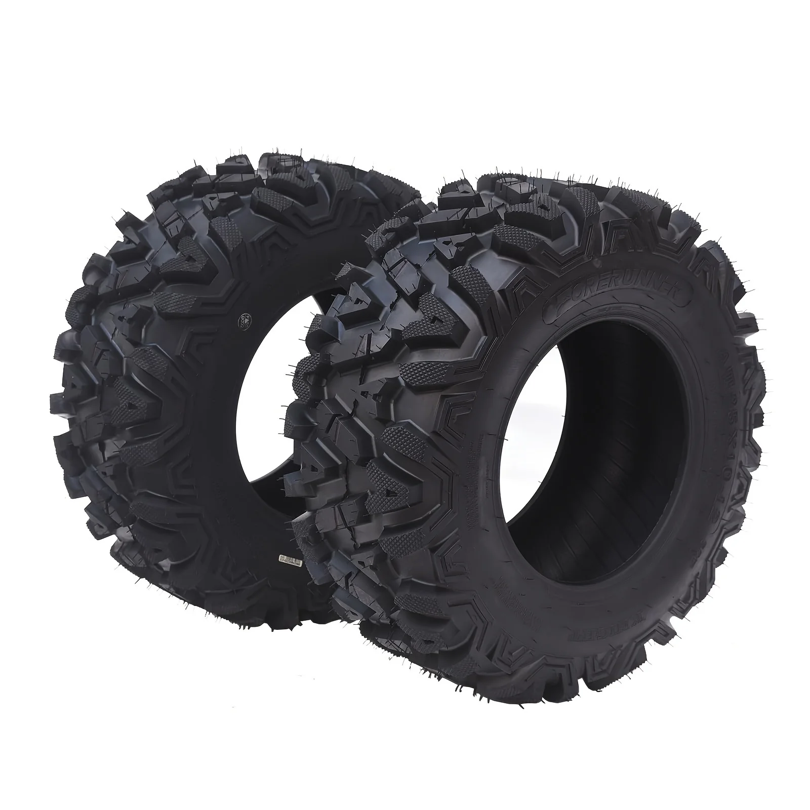 

2pcs/set 25X10-12 ATV/UTV Tires, Durable 6PR All-Terrain Mud Design, Enhanced Traction for Off-Road Performance, Side-by-Side Ut