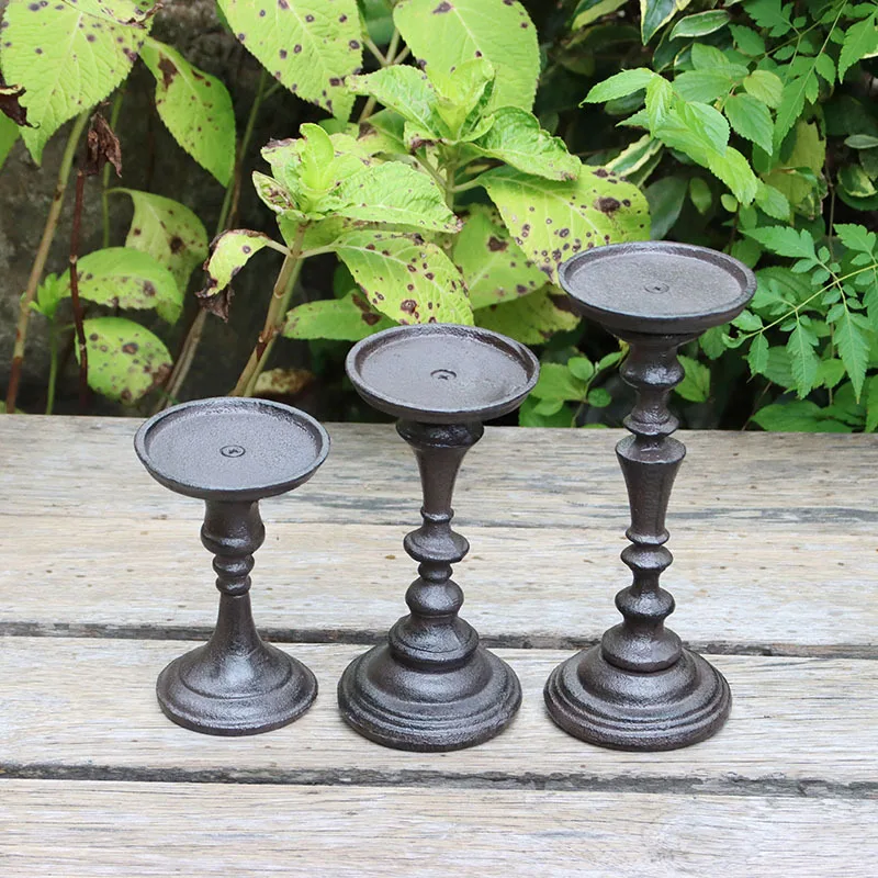 Iron Art Mid-Century Candle Stand Incense Holder Decorative Tableware Candle Base Table Setting Display Rack