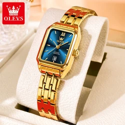 OLEVS 5616 Ladies Watches Auto Date Waterproof Luxury TOP Brand Gold Stainless steel Strap Fashion Women's Watch Quartz Movement