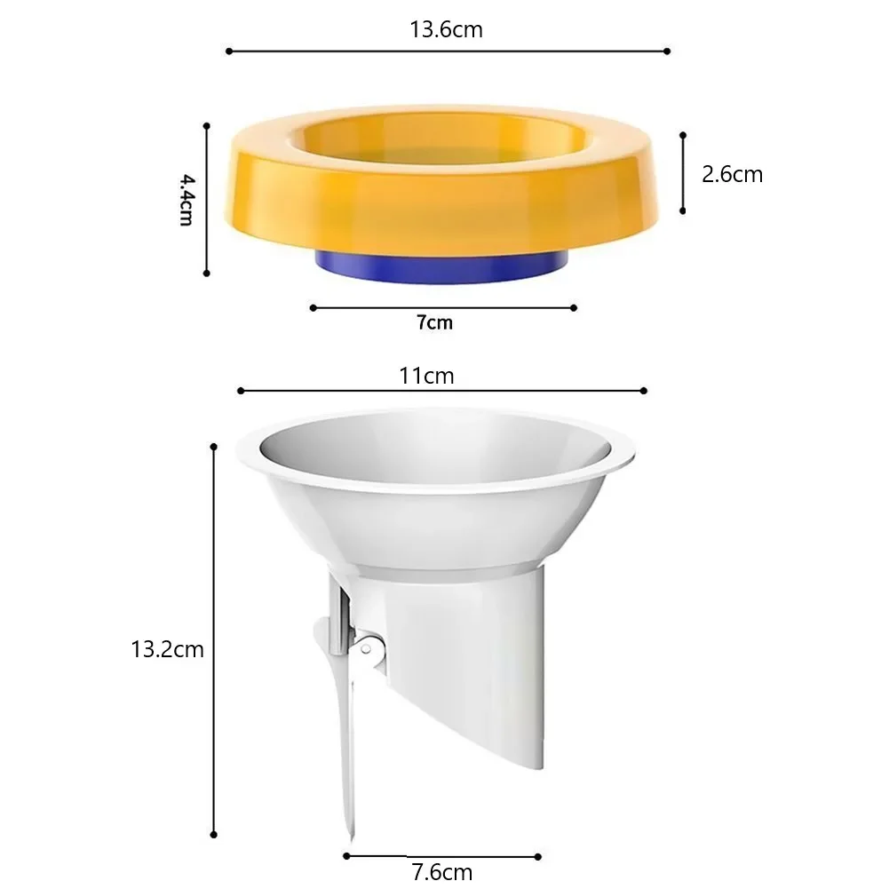 Flange Ring Closestool Universal Drain Pipe Floor Outlet Spill Sealing Toilet Automatic Closing Toilet Flange Seal Home Plumbing