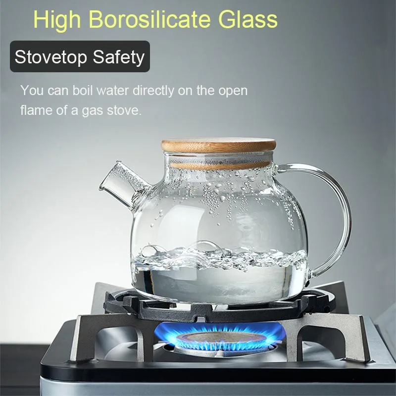 Heat Resistant Glass Teapot, Various Styles, Hot-selling Tea Sets, Clear Kettle, Flower Puer, Tea Infuser Pot, Dropshipping