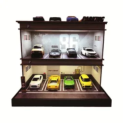 Diorama Garage 1 64 Parking for Hot Wheel Space Simple Pvc for Diecast Car  Model Assembly Model Kit for Popmart Display Collect