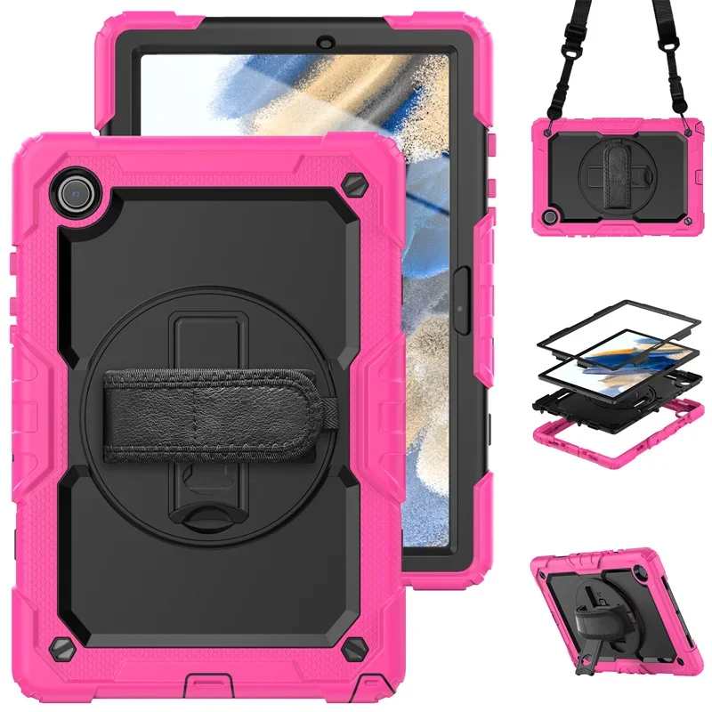 

For Samsung Galaxy Tab A8 10.5 inch 2021 SM-X200 X205 S6 Lite P610 A7 10.4 T500 Lite T220 Case Kids Safe Silicone Tablet Cover