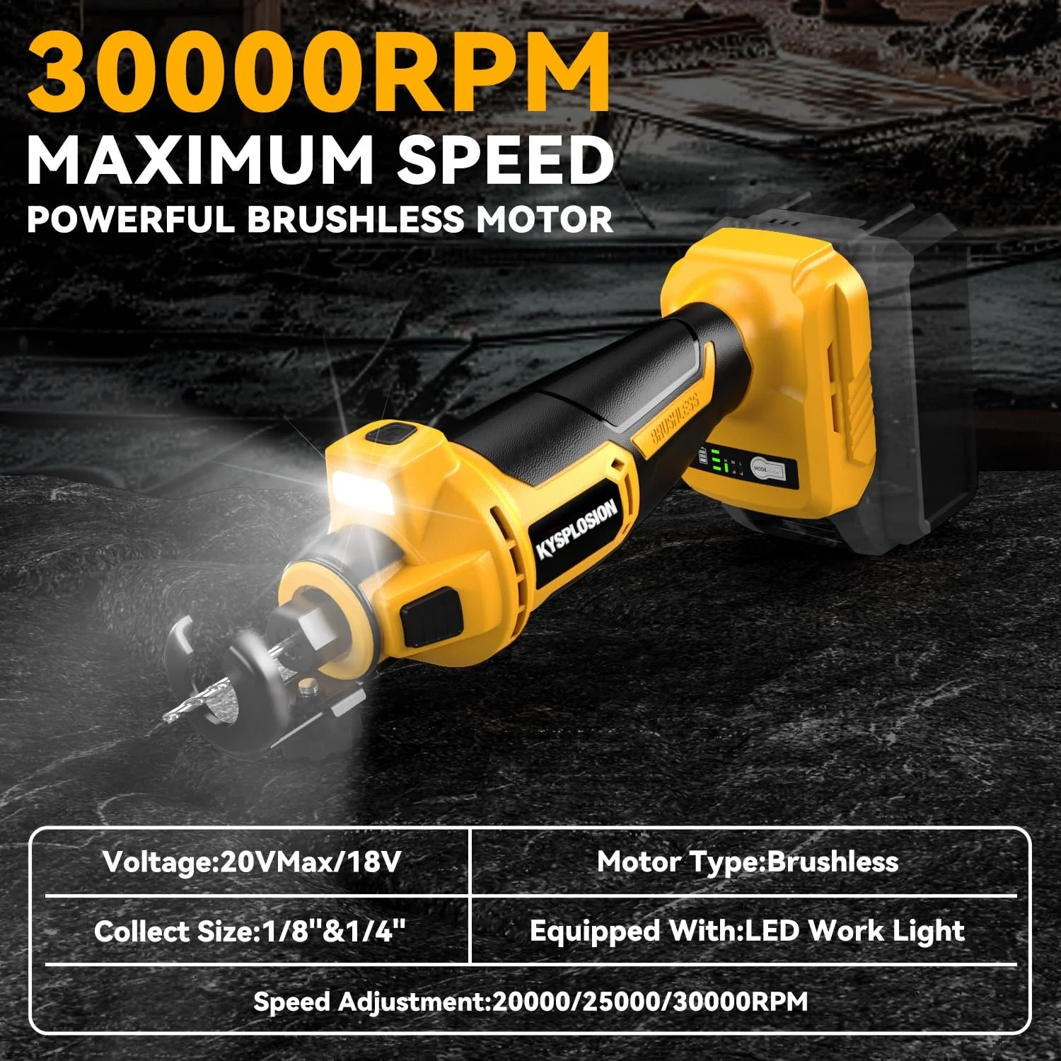 3 Gears Brushless Electric Drywall Cut Out Tool Cutting Woodworking Drywall Sheetrock Tools For dewalt Battery Pin