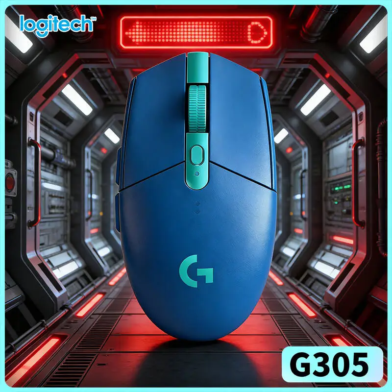 

Игровая мышь Logitech G305 Wireless, 12000 DPI HERO, 6 программируемых кнопок, 250 часов автономной работы, 99 г, легкая, для ПК и Mac