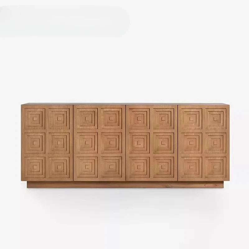 

Modern modern dining room sideboard, solid wood accent cabinet 4 floors storage farm house, bathroom bedroom living room