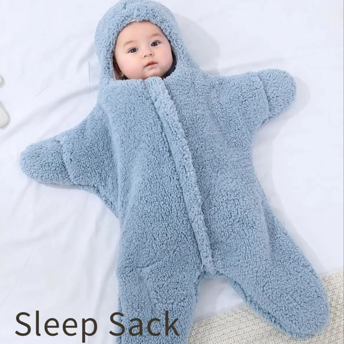 Warm Newborn Baby Sleepsack Starfish Soft Sleeping Bags For Baby Girl Boy 0-12 Months  Wrap Blanket Swadding Cotton