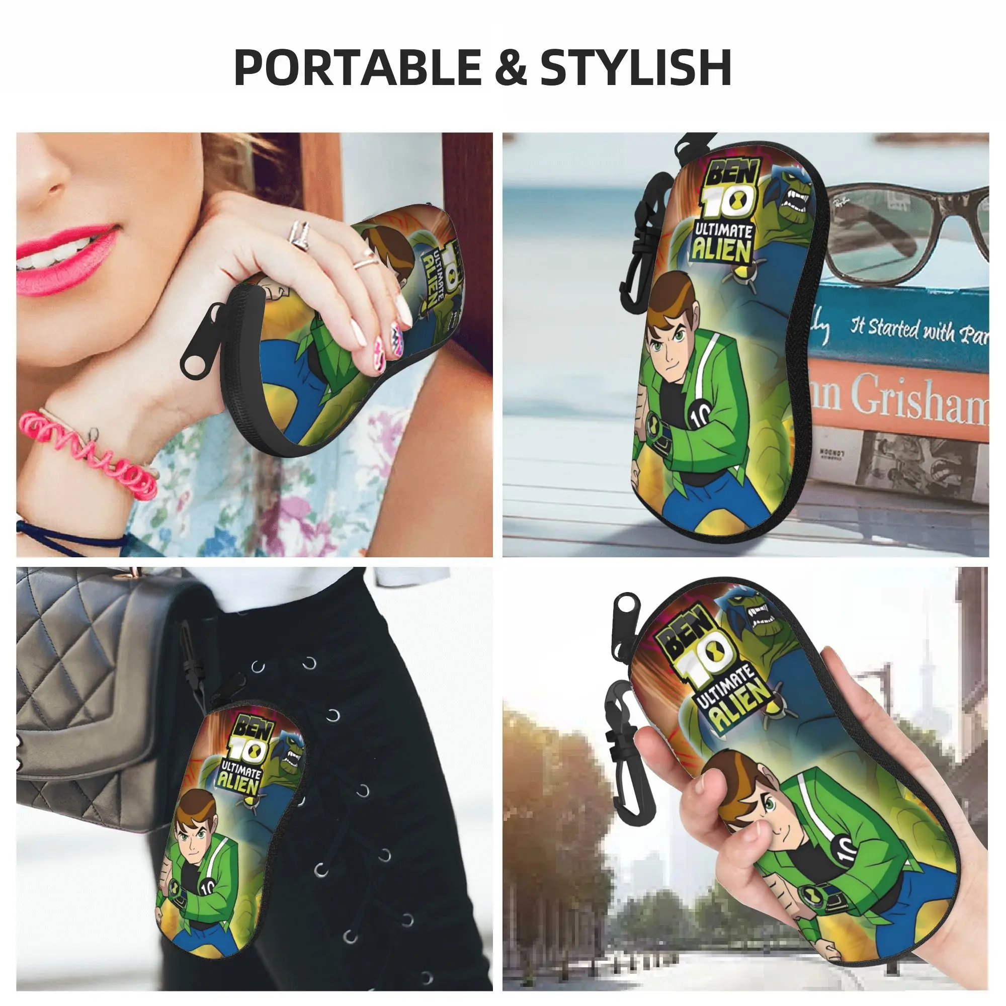 Ben 10 Omnitrix Glasses Case  Key Chain Sunglasses Pouch Unisex Pocket Eyeglass Cases Cover Fashion Eyewear Organizer - view 6