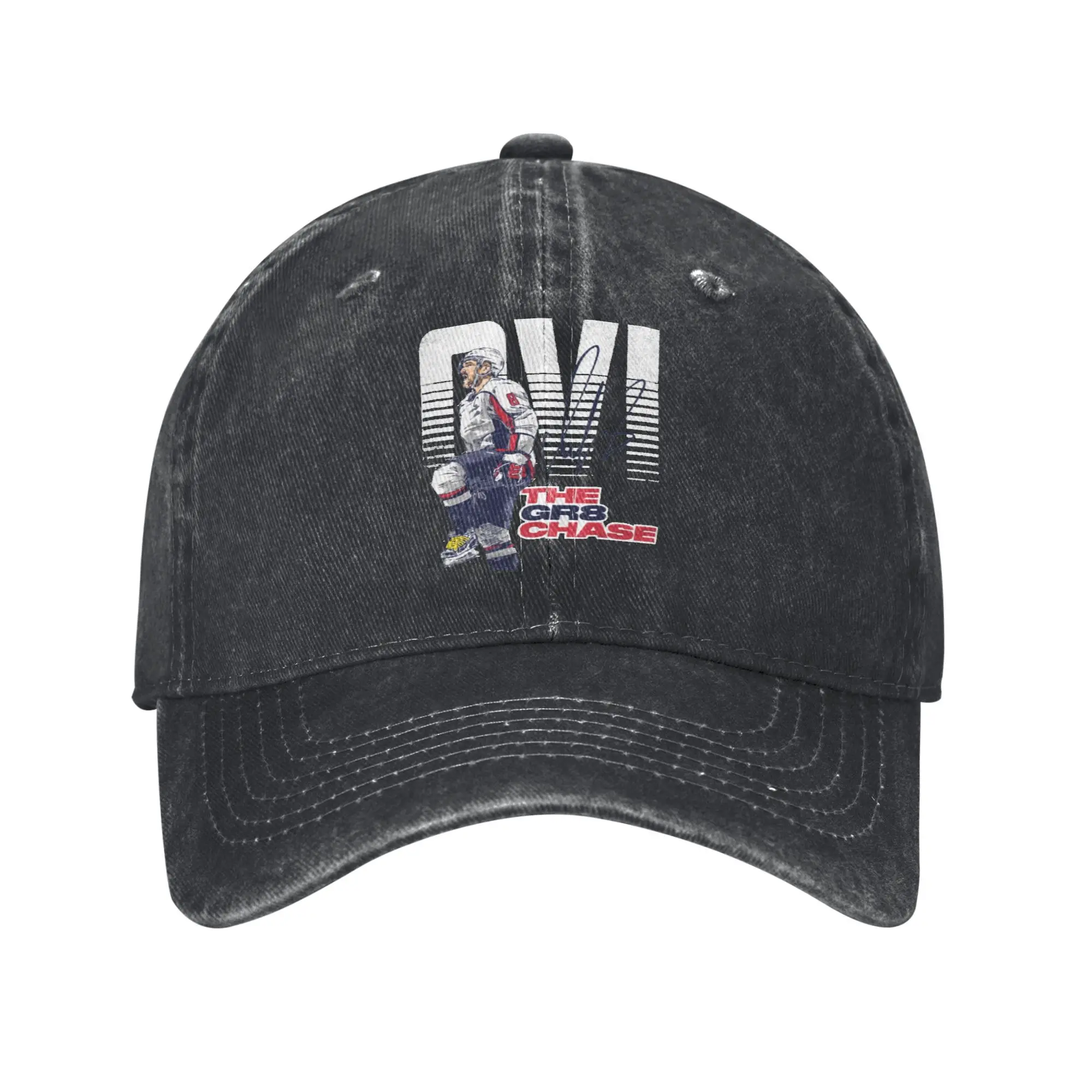 

Alex Ovechkin The Gr Chase Merch Бейсбольная кепка унисекс Повседневные шляпы Кепка Регулируемые шляпы дальнобойщика Кепка Snapback