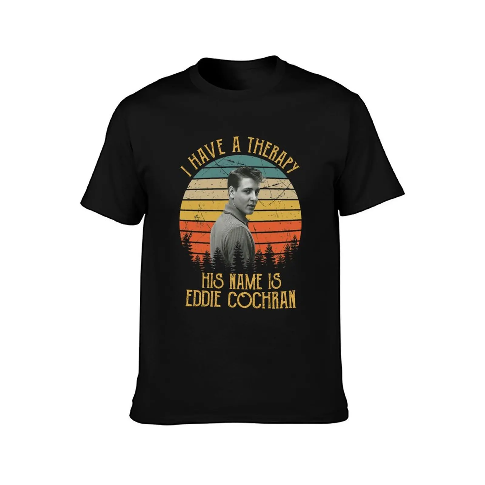 I Have A Therapy His Is Name Is Eddies T-Shirt All Match Print Short Sleeve Top T-Shirt