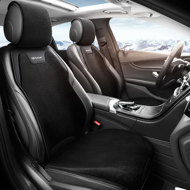 

1 шт. роскошные плюшевые зимние чехлы на автомобильные сиденья из кожи Napa, мягкие, теплые, удобные, с хорошей изоляцией, дышащие нижние отверстия, универсальная посадка