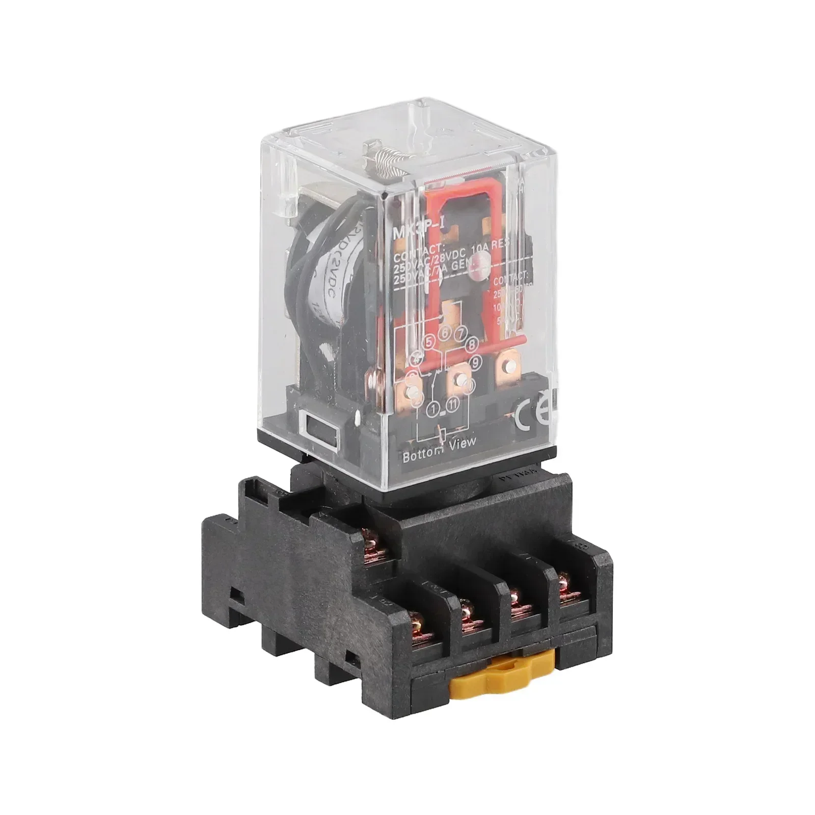 For Communication 11 Pin Relay For Electronic Projects Brand New High Temperature Resistance Silver Alloy Contact