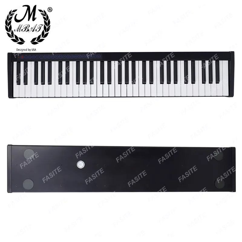 M MBAT 61 Keys Electronic Piano Keyboard MIDI Output 128 Tones 128 Rhythms 20 Demo Songs Keyboard Musical Instrument LQQ111YH