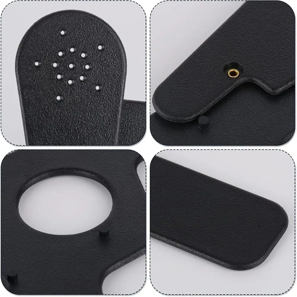 Black Eye-occluding Paddle for Vision Testing ABS Material Handheld Vision Adjustment Ruler Easy To Use Eye Occluder
