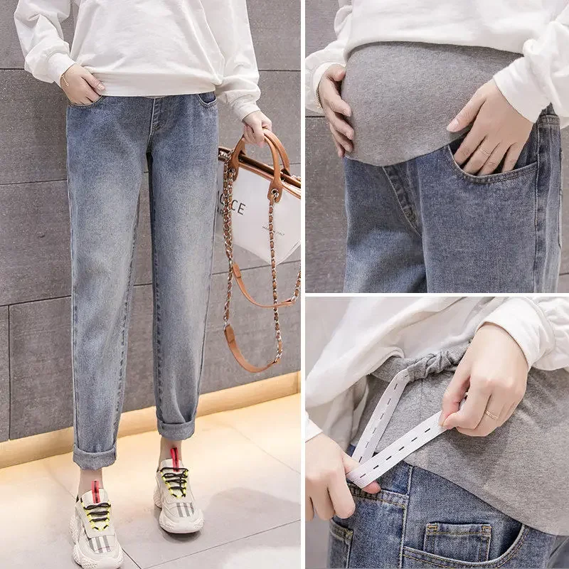 

Denim Jeans Maternity Pants For Pregnant Women Clothes Nursing Pregnancy Leggings Trousers Gravidas Jeans Maternity Clothing