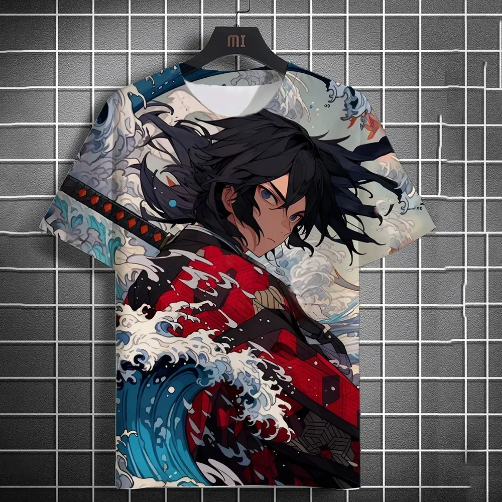 

Summer New Men's T-shirt Anime Graphics 3D Printing Short Sleeve Summer Fashion Trend Oversized T-shirt Street Casual Loose Top