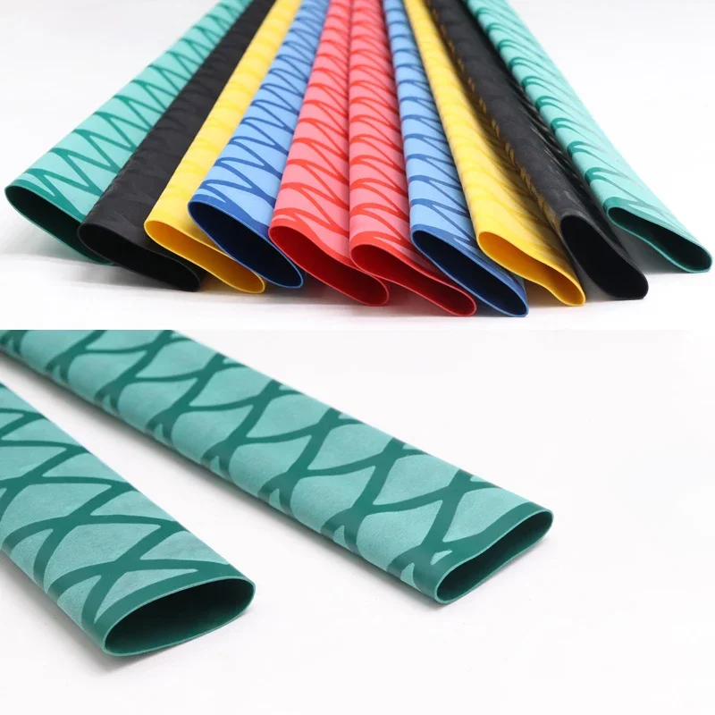 15/20/22/25/28/30/35/40mm 1/3/5Meter Fishing Anti Slip Heat Shrink Tube Fishing Gear Racket Tubing Electrical Insulation Kit