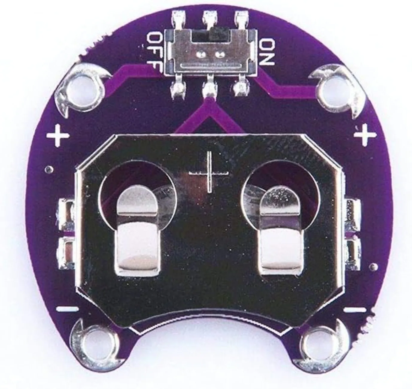 Soporte de batería Lilypad Coin para CR2032 - Módulo de carcasa de soporte de batería para proyectos electrónicos de bricolaje