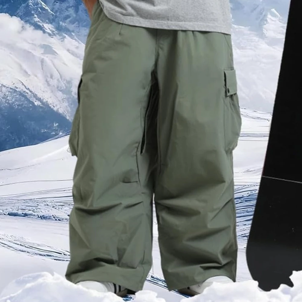

Комбинезон для катания на лыжах на открытом воздухе, зимняя женская Свободная одежда для сноуборда, водонепроницаемые ветрозащитные мужские зимние брюки, теплая Женская лыжная одежда