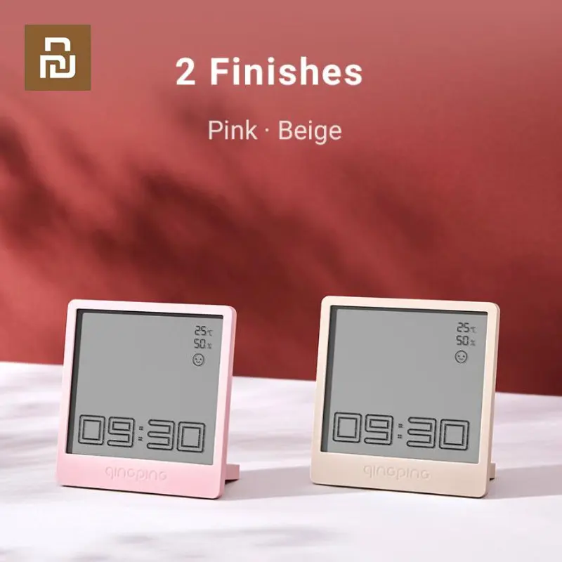 Youpin QINGPING Bluetooth Alarm Clock Pomodoro Time Humidity Sensor Temperature Connection Multifunction Clocks for Mi Home App