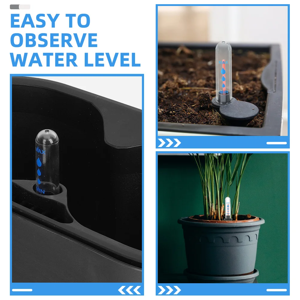 Calibro di scala di livello da 2 pezzi per piante contatore dell'acqua pianta in vaso per interni indicatore dell'acqua durevole Pp nessuna alimentazione richiesta promemoria carenza