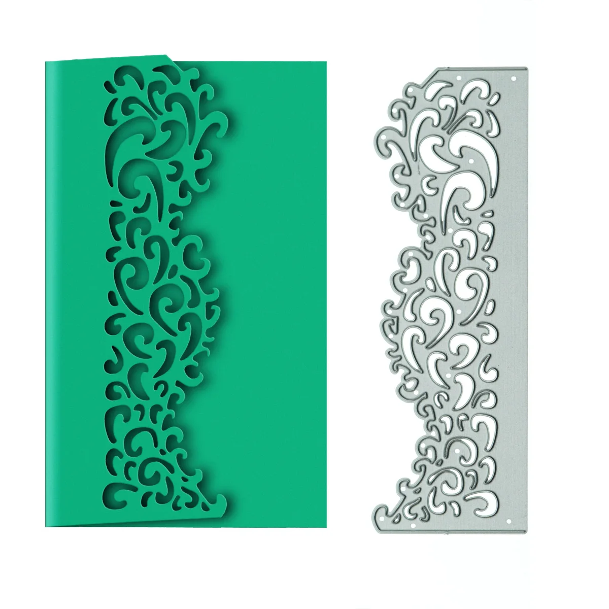 Flourish Europen Pattern Metal Die Cuts For Scrapbooking Post Card Border Edge Cover Decorating Handcraft Cutting Stencil