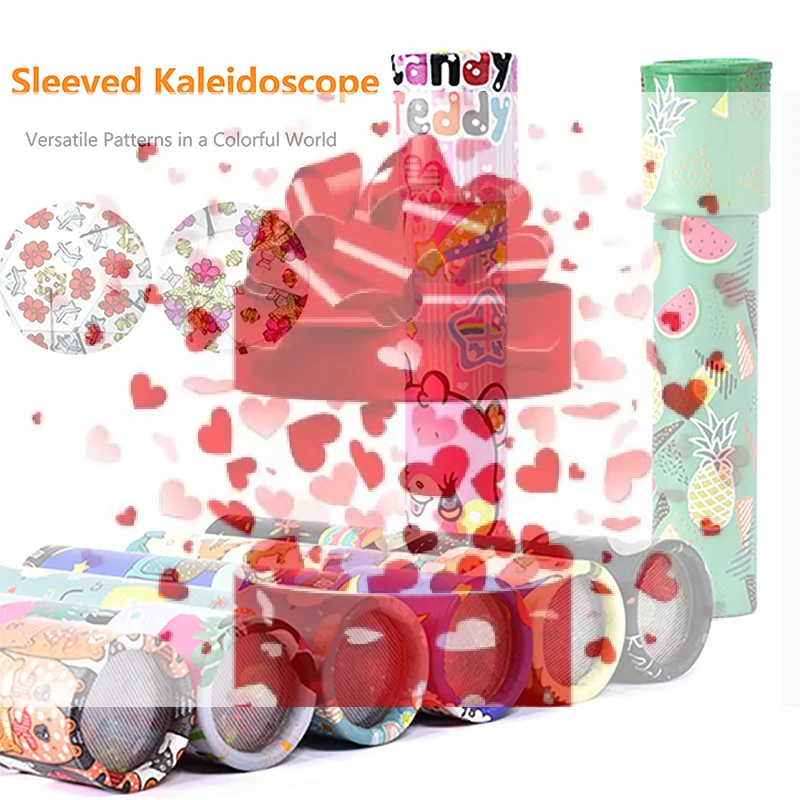 

【BS】1 шт. Волшебный классический развивающий калейдоскоп для детей: интерактивная логическая игрушка с вращающимися элементами в стиле мультфильма