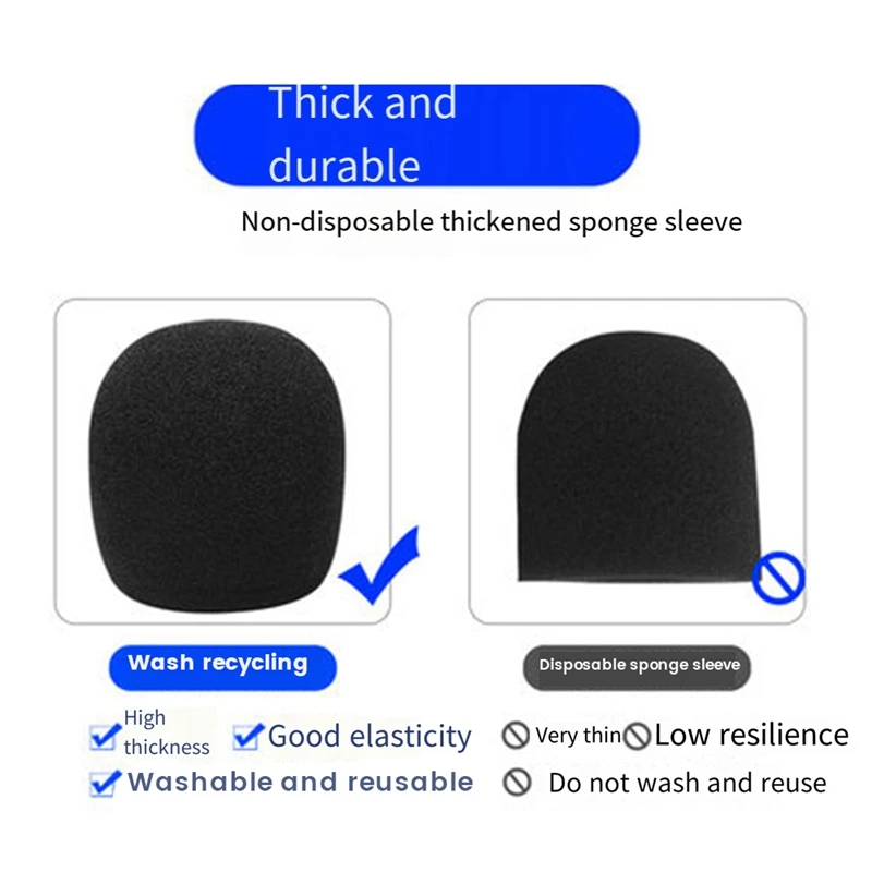 Windscreen Cover Microphone Windproof Windshield Filter Foam For JBL KMC500 KMC600 Mini Foam Cover Parts Accessories 2Pcs