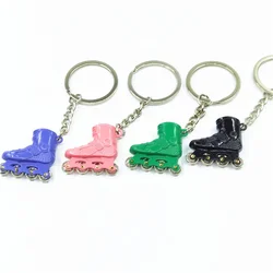 Fashion Simulation Mini Skates Roller Skating Keychain Ice Rink Promotion Gift Party Gifts Couples Keyrings Handbag Pendant