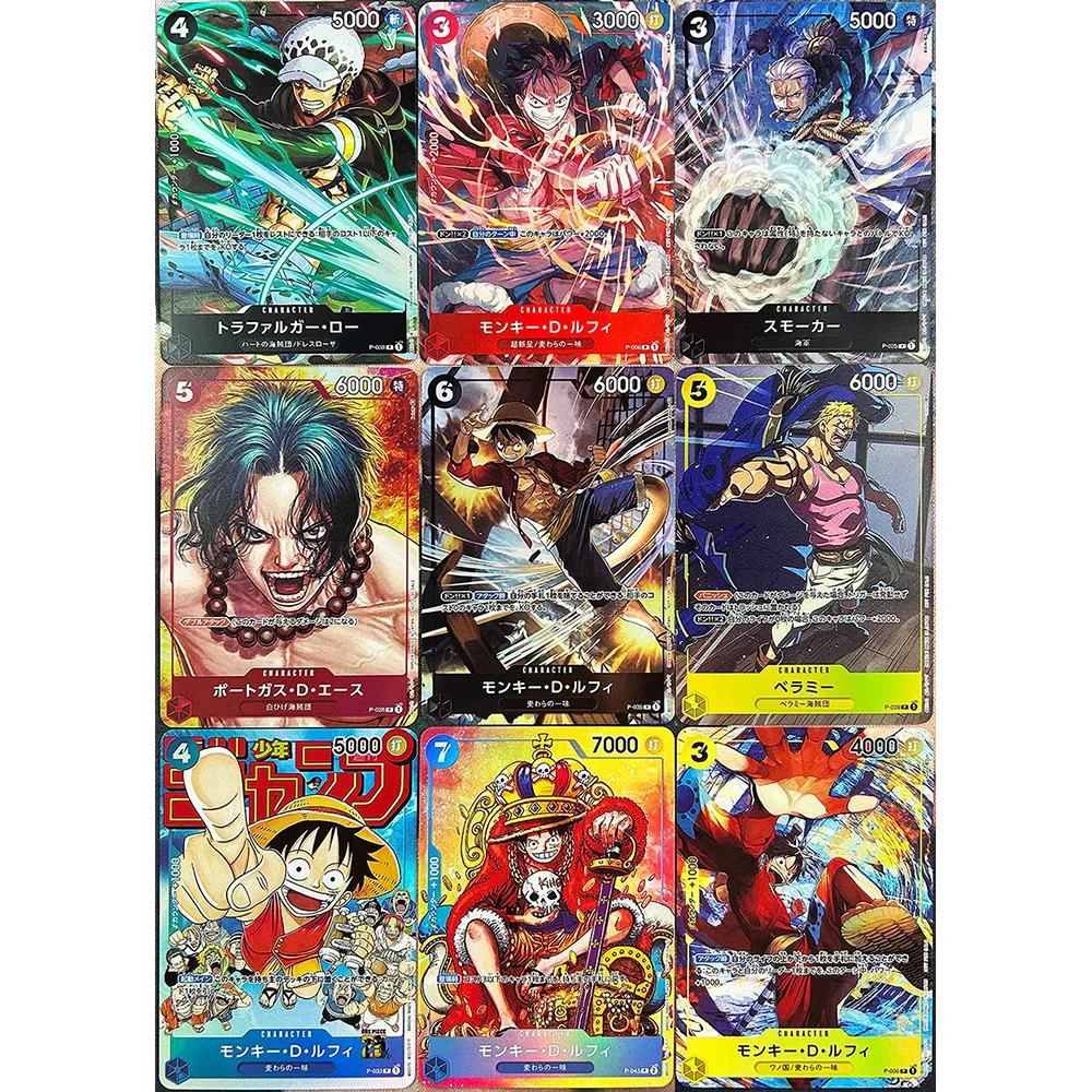 Anime One Piece DIY ACG Boys Battle Game Toys Ace Roronoa Zoro Luffy Uta Nami Collectible Card Christmas Birthday Present