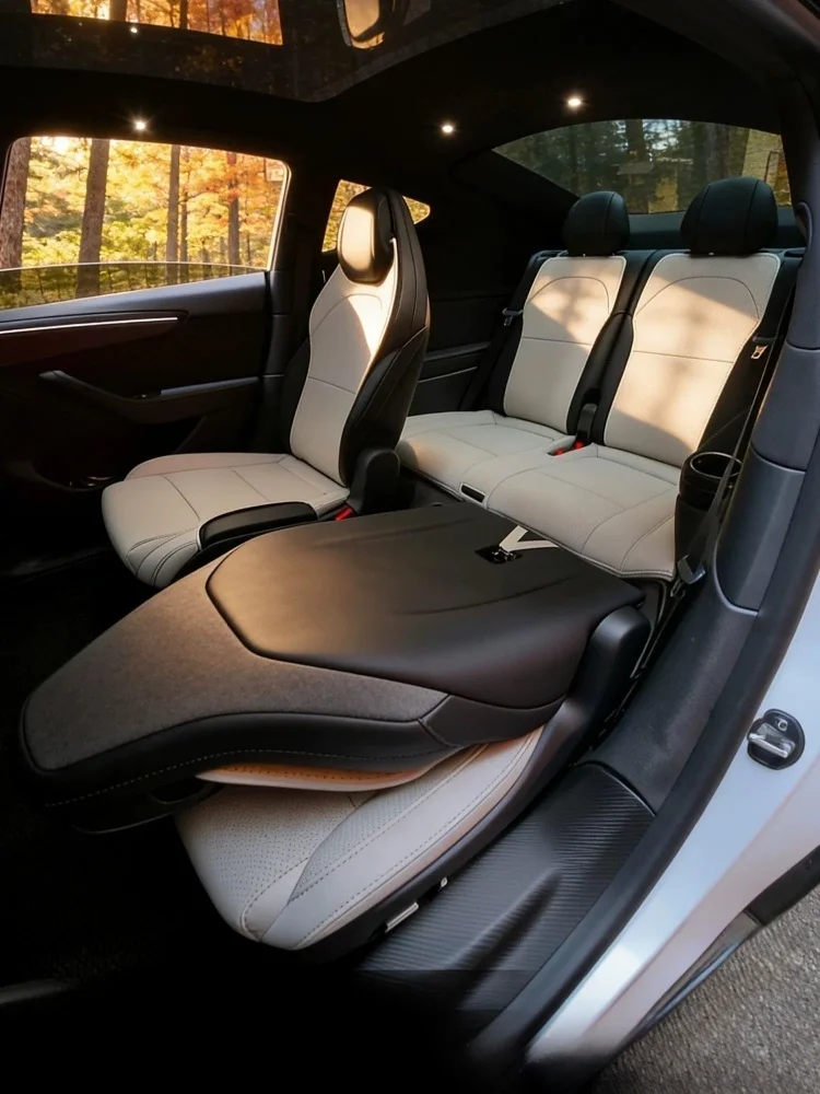 For Tesla Model YL New Car Seats Cover Nappa Leather YL Invisible Seat Cushions Ventilation High Quality Interior Accessories
